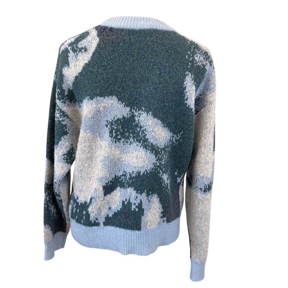 THE KOOPLES X RTR Blue Colorblock Knit Pullover Sweater Size S - Picture 6 of 9